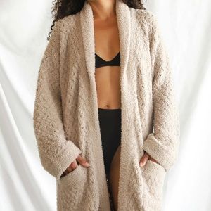 NEW Sunday Citizen Snug Waffle Robe Cream One Size